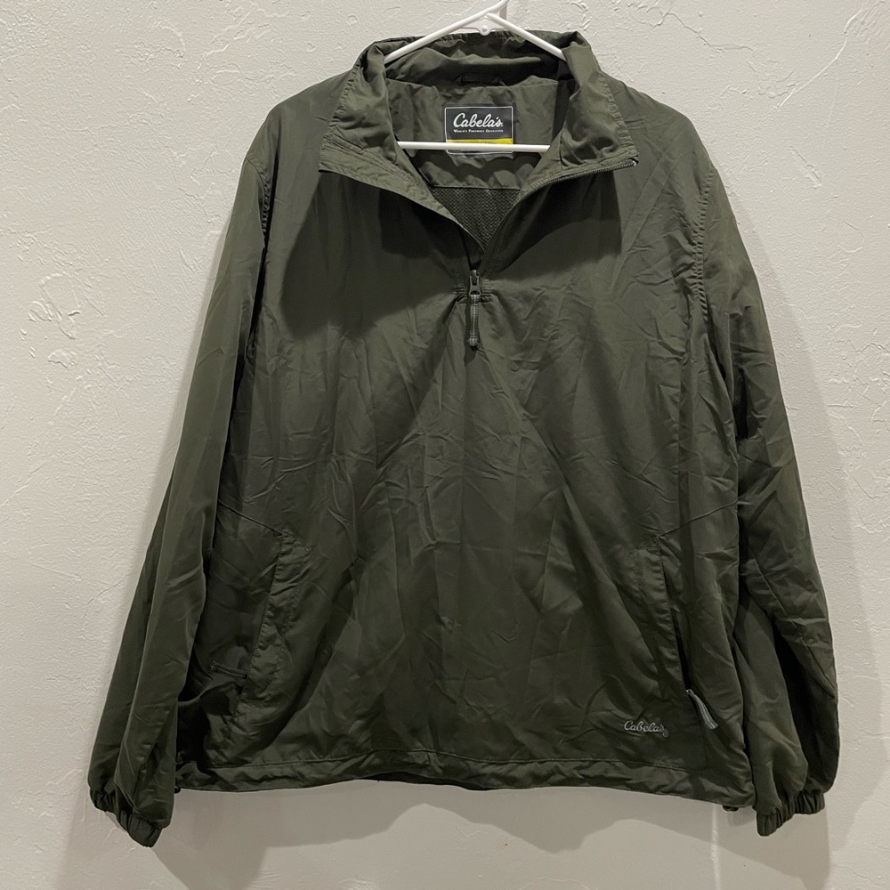 Cabelas rain/windbreaker jacket green L